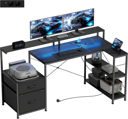 Scrivania gaming con - ad, l