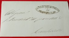 Sicilia 1860 periodo Garibaldino lettera  tra Comitati Rivoluzionari con testo.