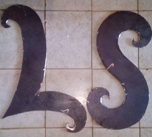 Lettere ferro pieno - in,