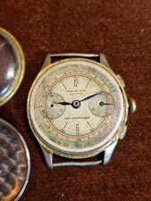 Angelus 215 Cronografo Ruote A Colonna Anno 1945 Completo DA Revisionare