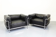 Lc3 Leather Chair Le Corbusier, Cassina, Charlotte Perriand Seats