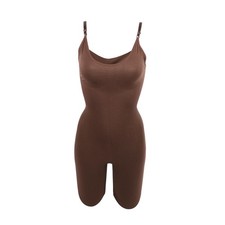 Donne Costume Bagno Controllo Pancia Totale Busto Slip Marrone Dimensione L