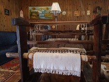 telaio tappeto sardo in legno di pero funzionante 