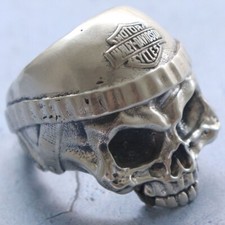 Anello 3D Teschio Harley per