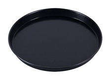 Teglia in ferro blu rotonda svasata per pizza 32 Cm forno Made in Italy