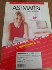 Cartoncino Fotografico Lucido/bifacciale LL AS MARRI - Laser A4 - 100 Fg.