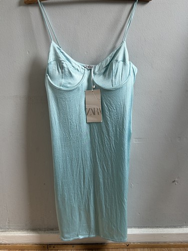 Mini abito zara sky blu - abito,