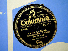 78 giri rpm EDITH PIAF La vie