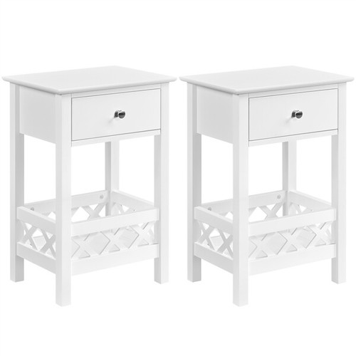 Set comodini bianchi con - bianchi,