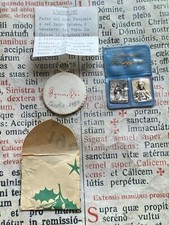 RARO LOTTO RELIQUIE S. RITA : AGNUS DEI - CON DOCUMENTO SCRITTO - CASCIA - ANNI '60!