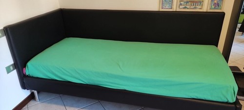 Letto singolo imbottito - letto,