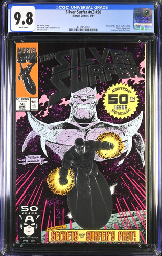 Silver surfer foil - silver,