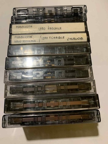 Audio cassette incise - incise, usate