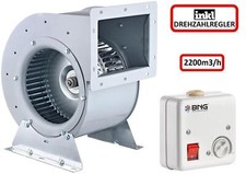 Ventilatore turbo 2200 m³/h motore airbox cappa aspirante ventilatore scarico scatola di scarico