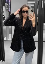 Nuovo blazer zara paillettes - nuovo,