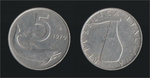 Lire 1979 delfino timone - 5,