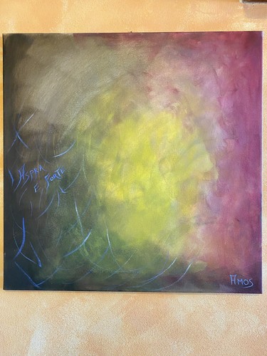 Quadro moderno dipinto - quadro, mano