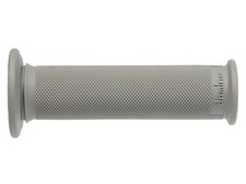 COPPIA MANOPOLE PER MOTO TRIAL GRIGIO DOMINO IN GOMMA CHIUSE MANOPOLA UNIVERSALE