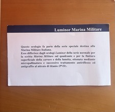 Booklet Panerai 5218 202 Marina Militare Pre V 1993