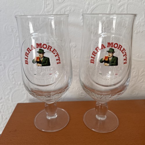 Birra moretti stem - moretti, glasses