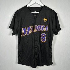Maglia baseball nera Mamba
