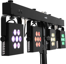 4 x FARI LED DMX spettacoli eventi luci discoteca teatrali fari set barra feste