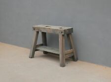 Tavolo bancone rustico da lavoro in legno massello, fine '800 - L 97 cm!