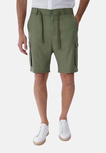 Bermuda uomo cargo 100 - 100%, lino