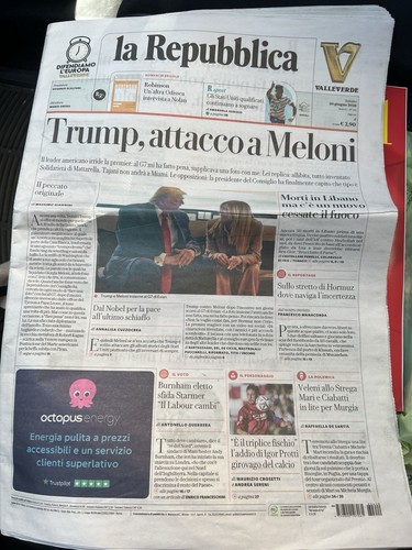 Giornale repubblica 20 - la,