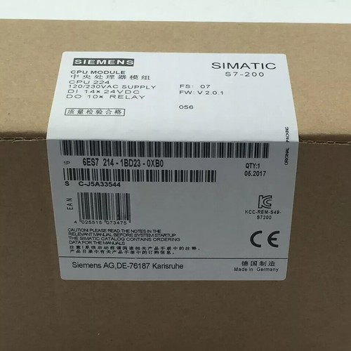 New siemens 6es7214 1bd23 0xb0 - new,
