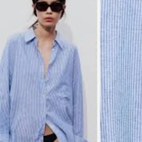 Zara blu bianco con bottoni - bianco,