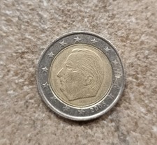 Moneta 2 Euro Re Alberto II Belgio 2005 Rara