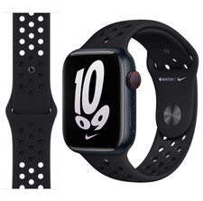 Cinturino originale Apple Watch Nike Sport NERO/NERO 49mm 46mm 45mm 44mm NUOVO