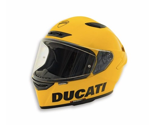 Casco logo ducati giallo - ducati,