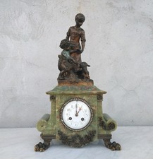 Scultura Orologio In Bronzo