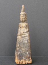 Antico Budda IN Legno Laos