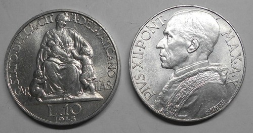 Vaticano pio xii lire 1948 - vaticano, 10