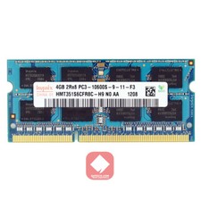 Ram 4 GB Notebook Computer DDR3 PC3-10600s Hynix 2Rx8 HMT351S6CFR8C-H9 1333Mhz