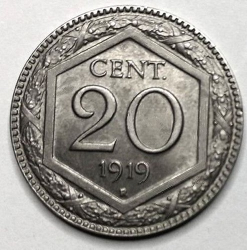Centesimi 1919 esagono - centesimi,