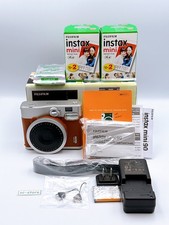 Fujifilm Instax Mini 90 Neo Classic fotocamera pellicola istantanea marrone c...
