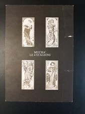 cartellina 4 STAMPE MUCHA le 4 stagioni