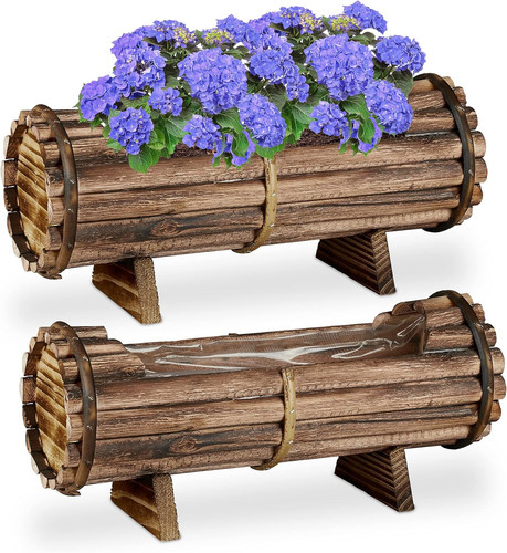 Fioriere legno set 2 - in,