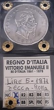 VITTORIO EMANUELE II 5 LIRE