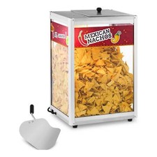 Macchina Scalda Nachos Pop Corn Noccioline Vetrina Calda 160W 65°C Paletta Incl.