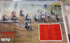 advertising Pubblicità-POSTER -MOTOCROSS-EPOCA  MX VINTAGE1970 BULTACO CZ GILERA