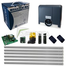 Kit cancello scorrevole 900kg FAAC GENIUS KIT BLIZZARD 900 RC + 6 mt cremagliera