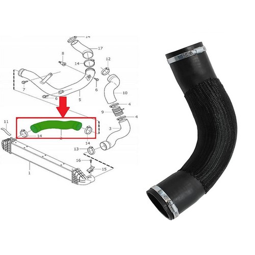 Tubo intercooler turbo - tubo,