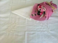 Ricca tovaglia x12 Misto lino
