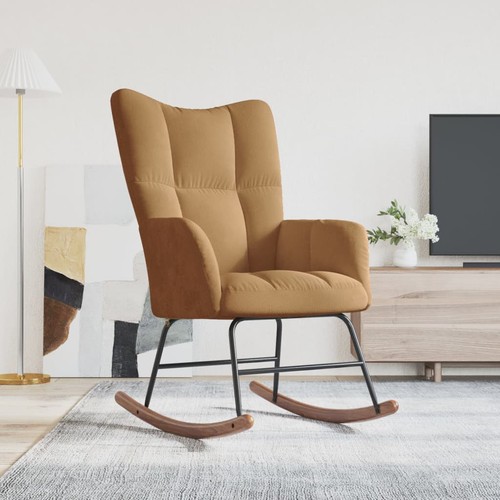 Sedia dondolo marrone in - dondolo,