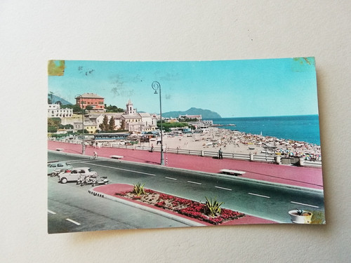 Cartolina genova corso italia - corso,